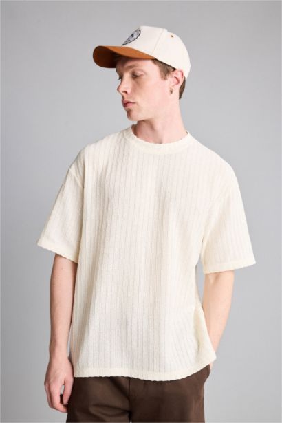 дөңгелек жаға Қысқа жеңді футболка