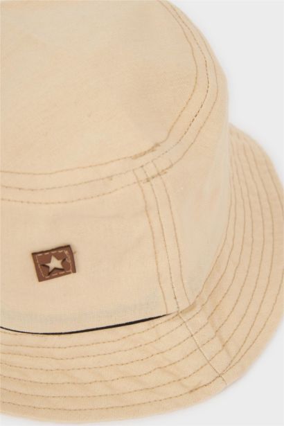 Chapeau Bob en lin mélangé imprimé pour bébé garçon