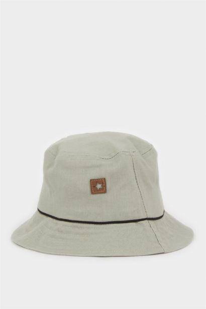 Keten Karışımlı Baskılı Bucket Şapka Erkek Bebek