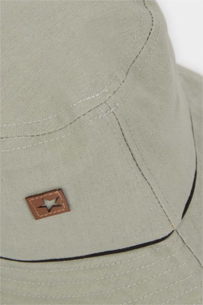 Keten Karışımlı Baskılı Bucket Şapka Erkek Bebek