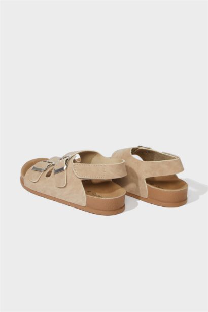Girl Velcro Flat Sole Sandals