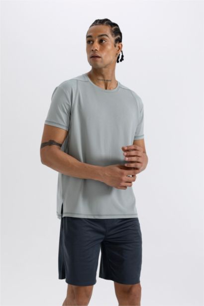 DeFactoFit Standard Fit Crew Neck Heavy Fabric T-Shirt