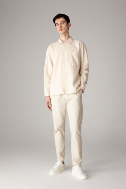 Oversize Fit Polo Collar Cotton Shirt