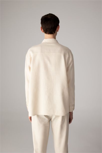 Oversize Fit Polo Collar Cotton Shirt