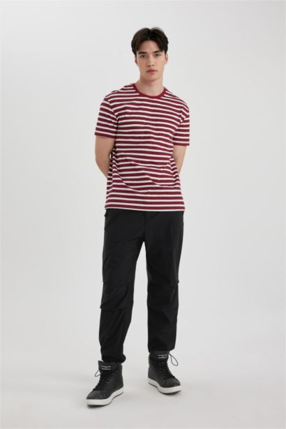 بنطلون قصة مريحة بأستك من تحت