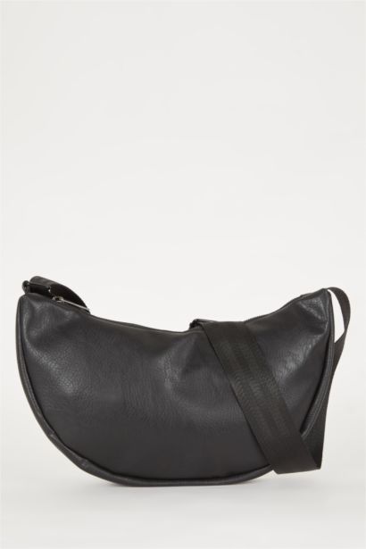 Faux Leather Crossbody Bag
