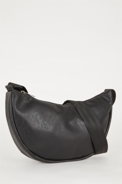 Faux Leather Crossbody Bag