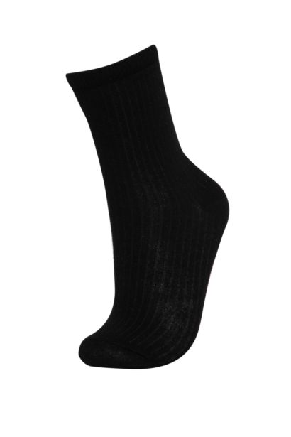 Girl 5 Piece Cotton Long Socks