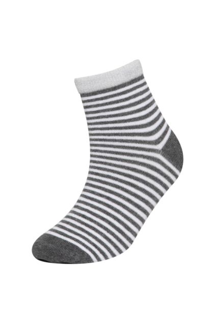 Chaussettes Courtes Coton Pour Fille - 3 Pièces