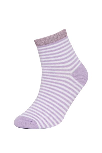 Chaussettes Courtes Coton Pour Fille - 3 Pièces