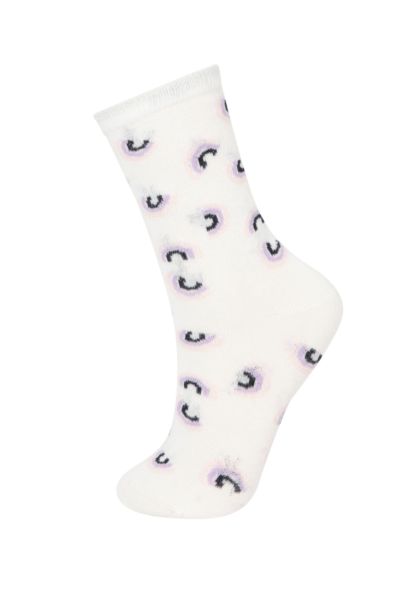 3'lü Pamuklu Uzun Çorap Kız Çocuk