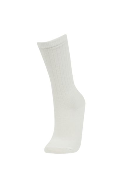 Chaussettes Longues Coton Pour Fille - 2 Pièces