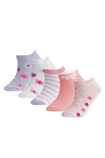 Chaussettes Courtes Coton pour Fille - 5 Paires