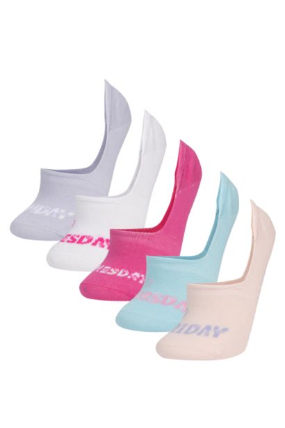 Носки из хлопка для девочек, 5 пар