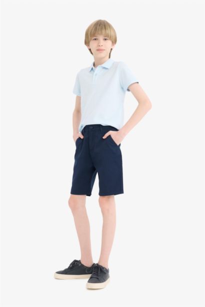 Boy Regular Fit Gabardine Shorts