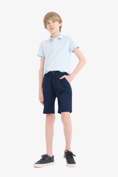 Boy Regular Fit Gabardine Shorts