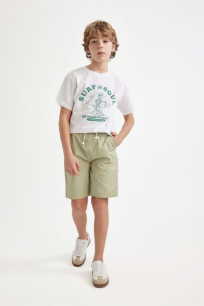 Boy Gabardine Shorts