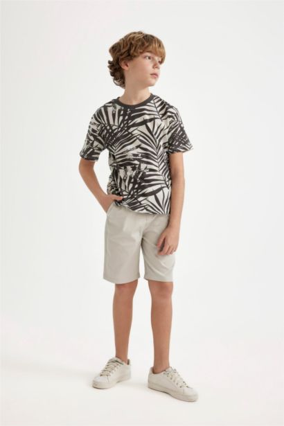 Boy Regular Fit Gabardine Shorts