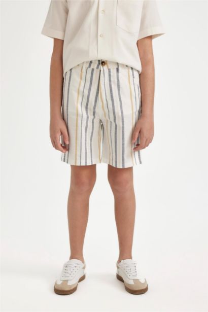 Boy Regular Fit Linen Look Shorts