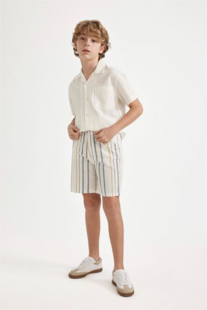 Boy Regular Fit Linen Look Shorts