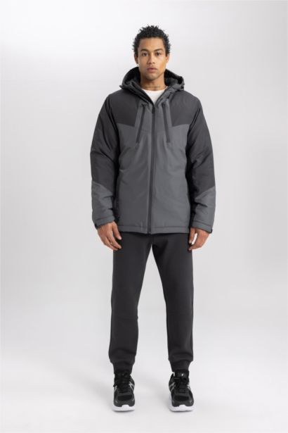 Water Repellent Zipper Puffer Jacket