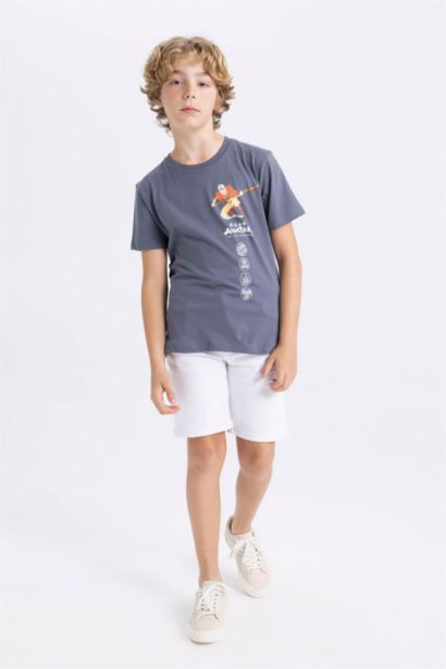 T-Shirt à Manches Courtes avec Impression Avatar The Last Airbender pour Garçon