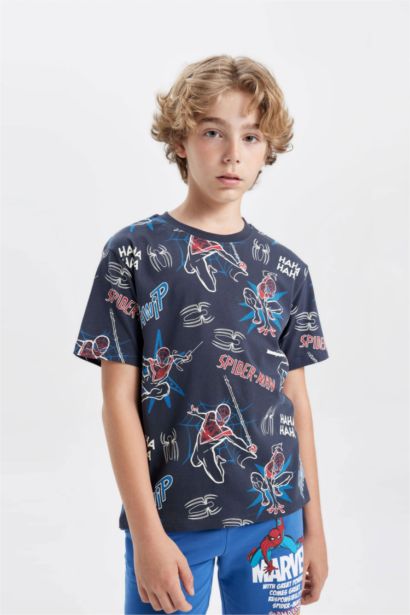 Boy Marvel Spiderman Crew Neck T-Shirt