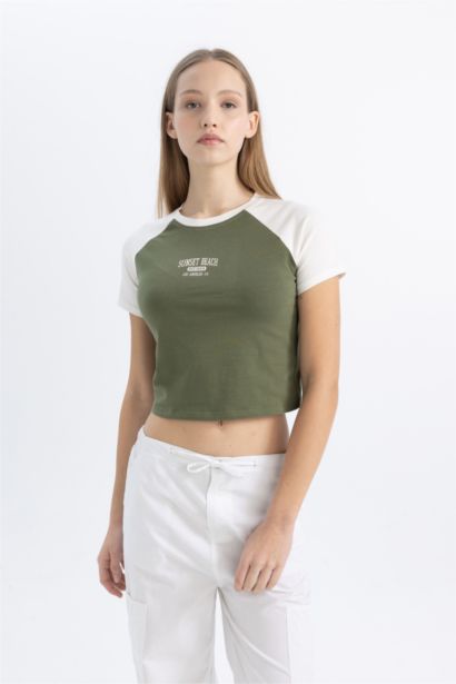 تيشيرت نص ردن سليم فيت