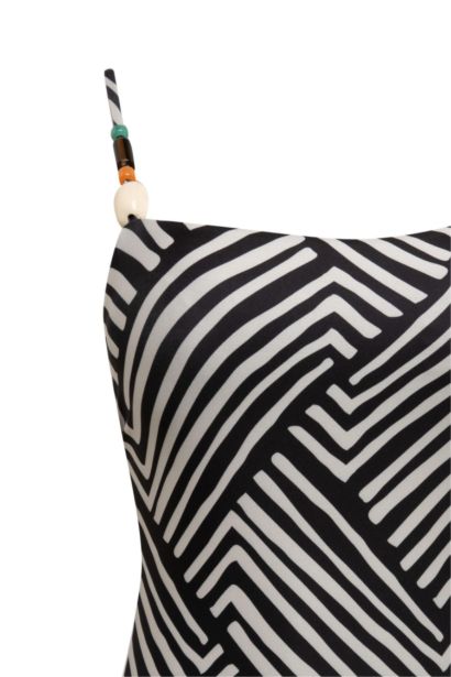 Fall in Love Regular Fit Striped Swimsuit