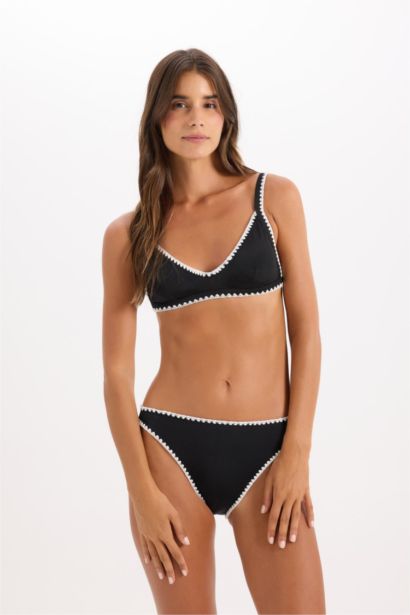 Fall in Love Regular Fit Embroidered Bikini Bottom