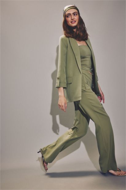 Oversize Ceket Yaka Basic Blazer