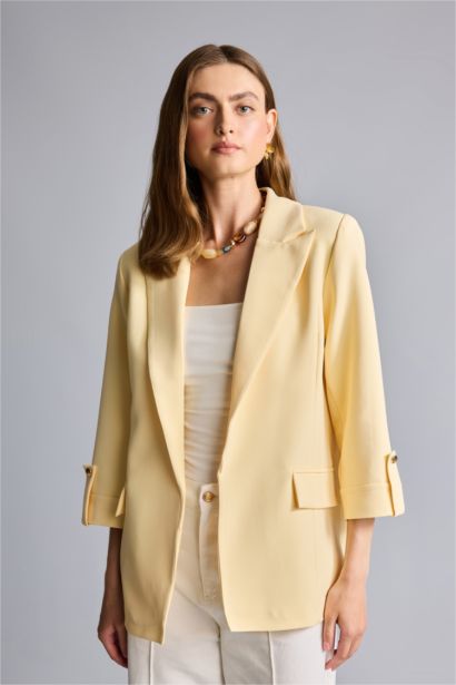 Oversize Ceket Yaka Basic Blazer