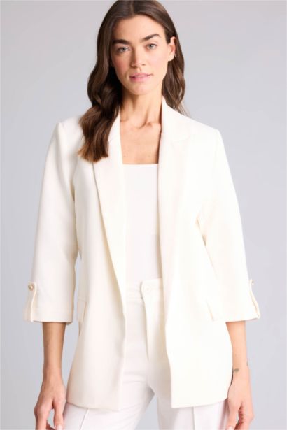 Oversize Fit Jacket Collar Basic Blazer