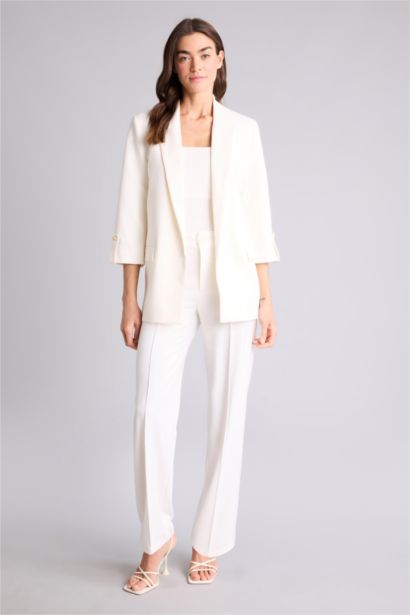 Oversize Fit Jacket Collar Basic Blazer