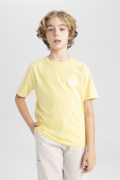 تيشيرت ولادي نص ردن مطبوع قصة عادية