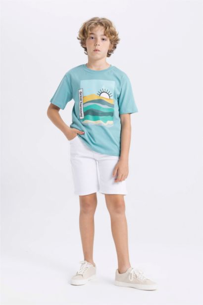 Boy Crew Neck Printed Short Sleeve T-Shirt