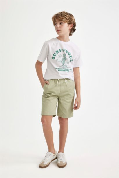 T-Shirt Imprimé à Manches Courtes Col Rond pour Garçon