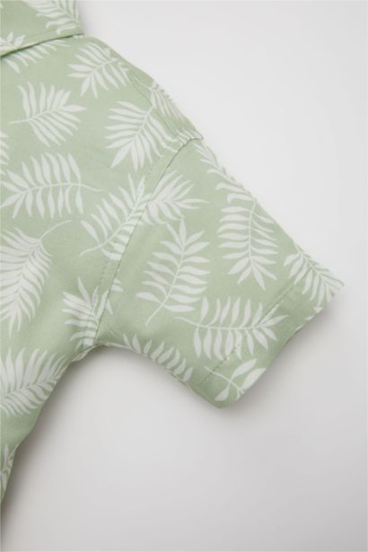 Baby Boy Patterned Short Sleeve Shirt