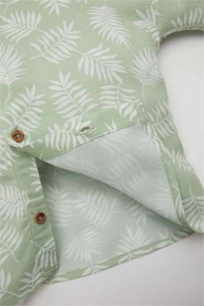 Baby Boy Patterned Short Sleeve Shirt