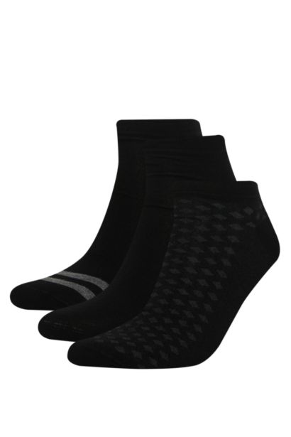 Man Striped 3 piece Short Socks