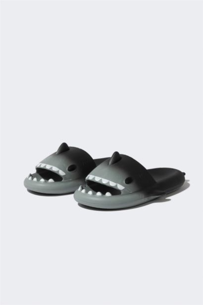 Boy High Sole Shark Eva Slippers