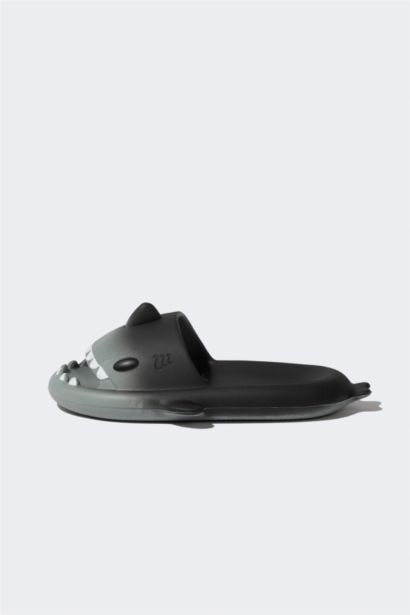 Boy High Sole Shark Eva Slippers