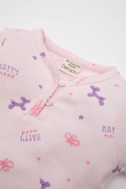 Baby Girl Dog Printed 2 Piece Pajama Set