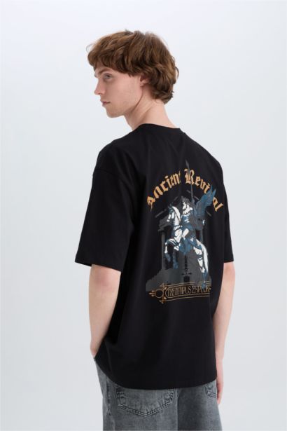 Oversize Fit Crew Neck Short Sleeve T-Shirt