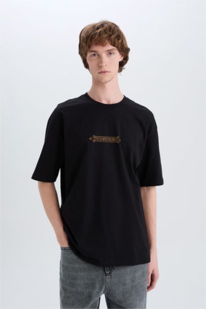 Oversize Fit Crew Neck Short Sleeve T-Shirt