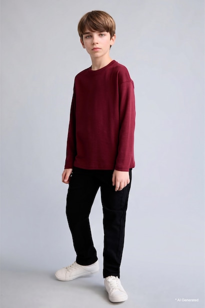 Straight Fit Jean Erkek Çocuk