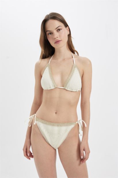 Haut de Bikini en Tricot à coupe régulière