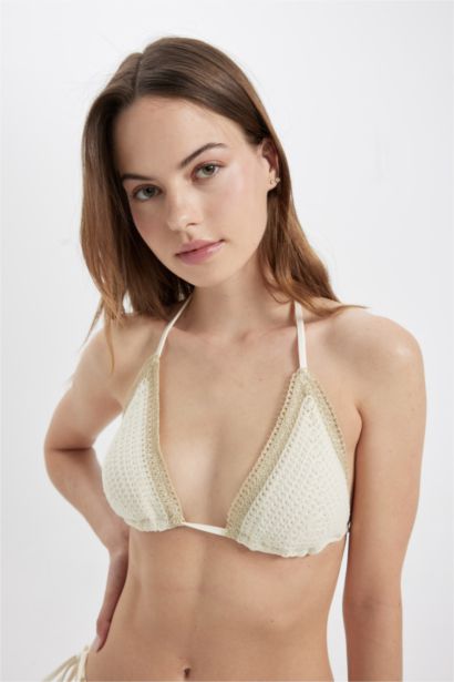 Haut de Bikini en Tricot à coupe régulière
