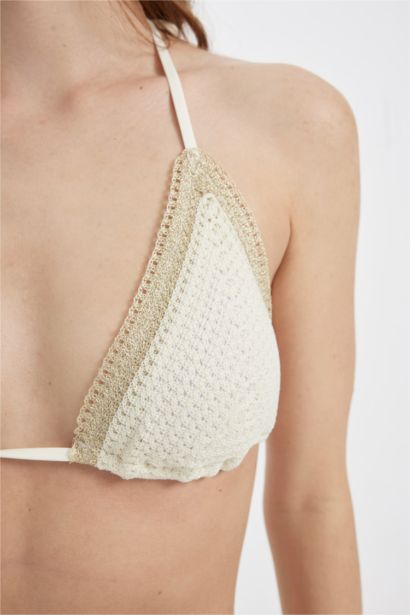 Haut de Bikini en Tricot à coupe régulière