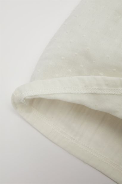 Baby Girl Big Collar Short Sleeve Shirt